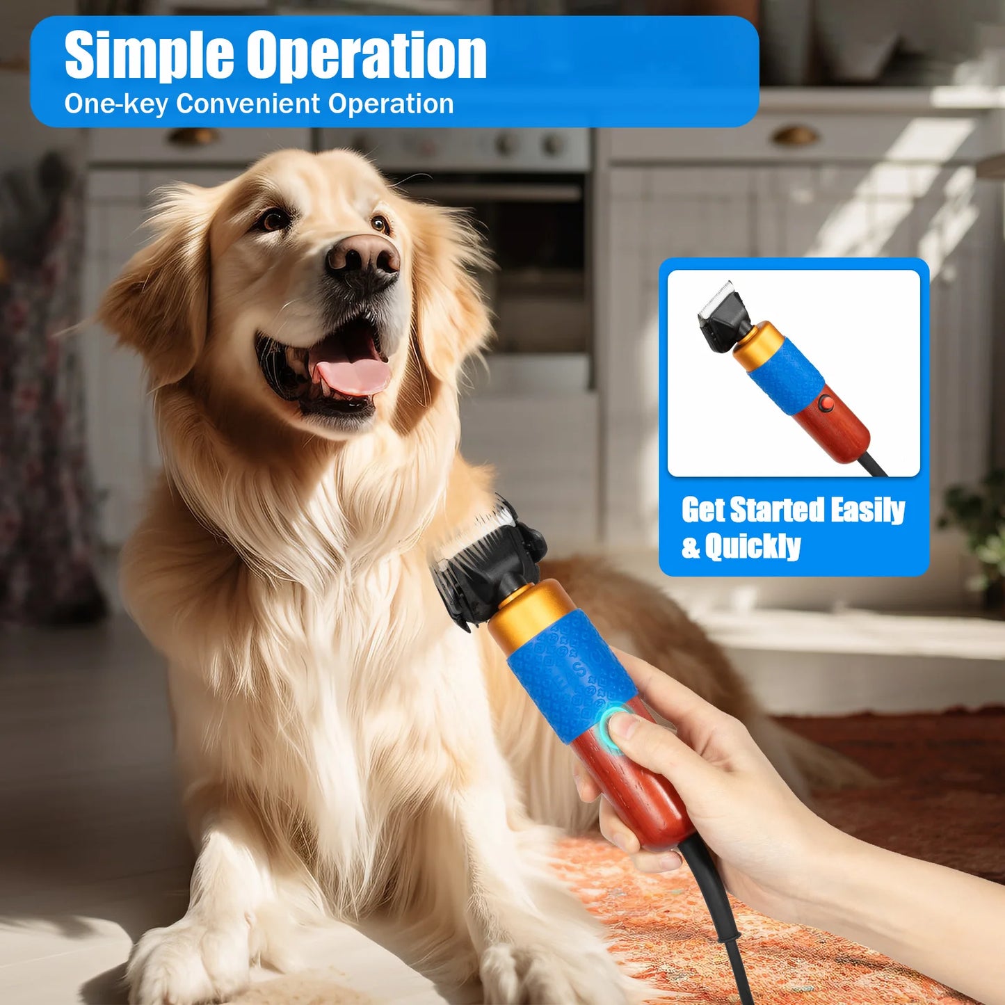 36W Electric Sheep Goat Shears Animal Grooming Shearing Clipper Farm Supply Sheep Goat Shears Pets Dogs Rabbit Shearing Shaver
