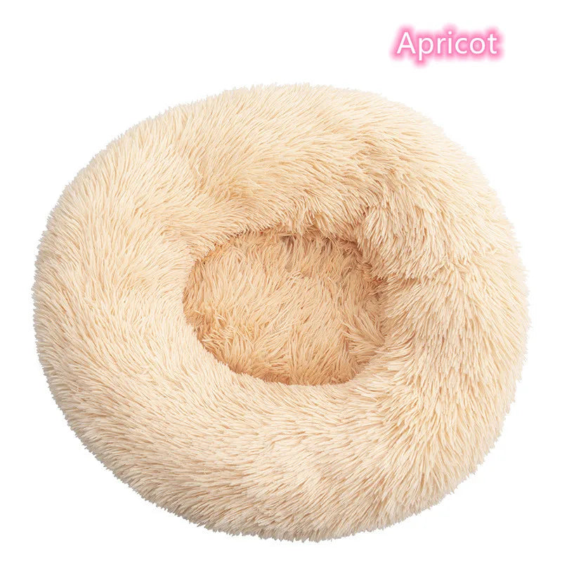 Super Soft Pet Bed Plush Full Size Washable Calm Bed Donut Bed Comfortable Sleeping for cat or dog
