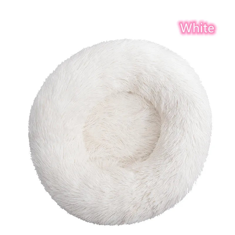 Super Soft Pet Bed Plush Full Size Washable Calm Bed Donut Bed Comfortable Sleeping for cat or dog