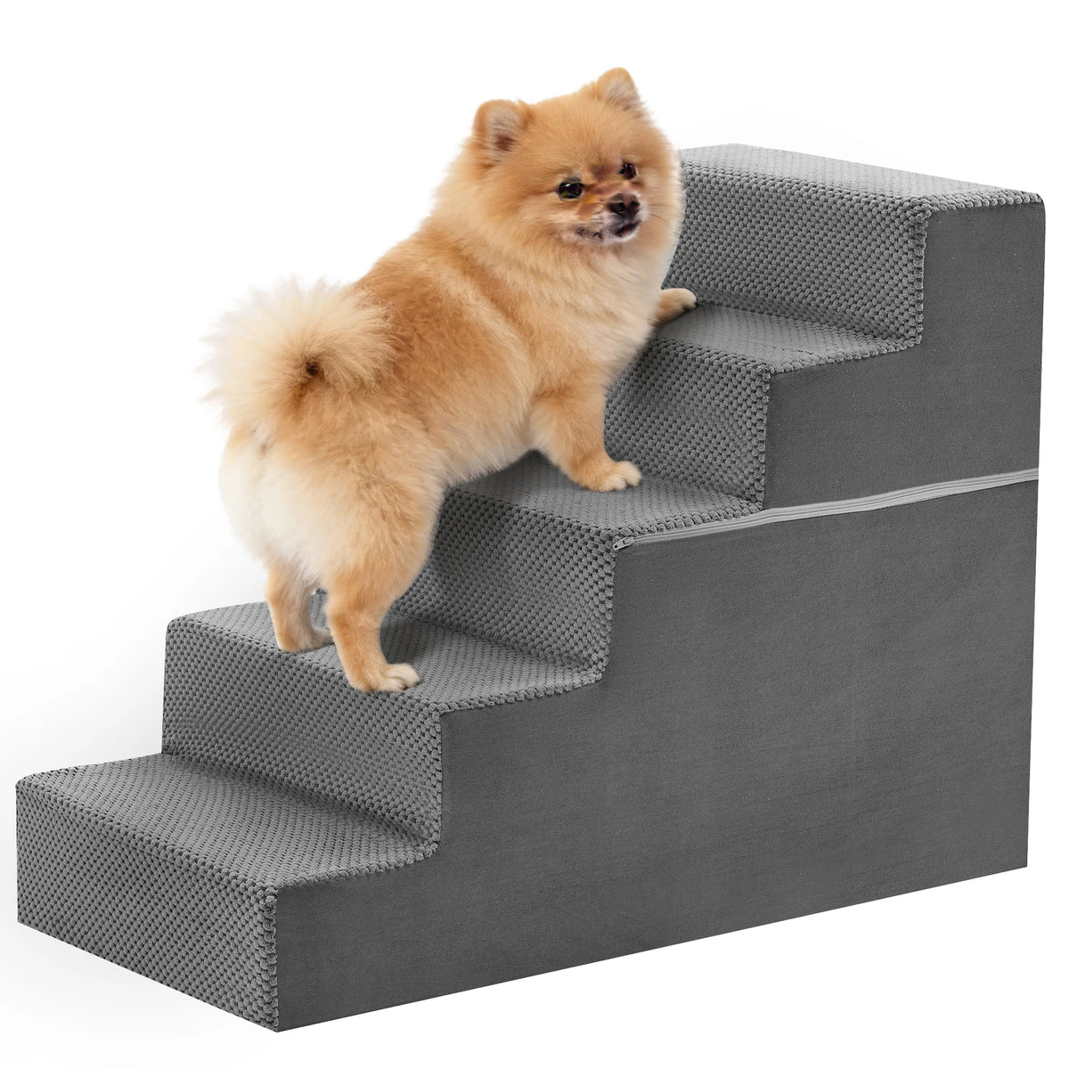 3-5 Step Foam Dog Stairs for Small Dogs, Indoor Non-Slip Pet Stairs For Home use.