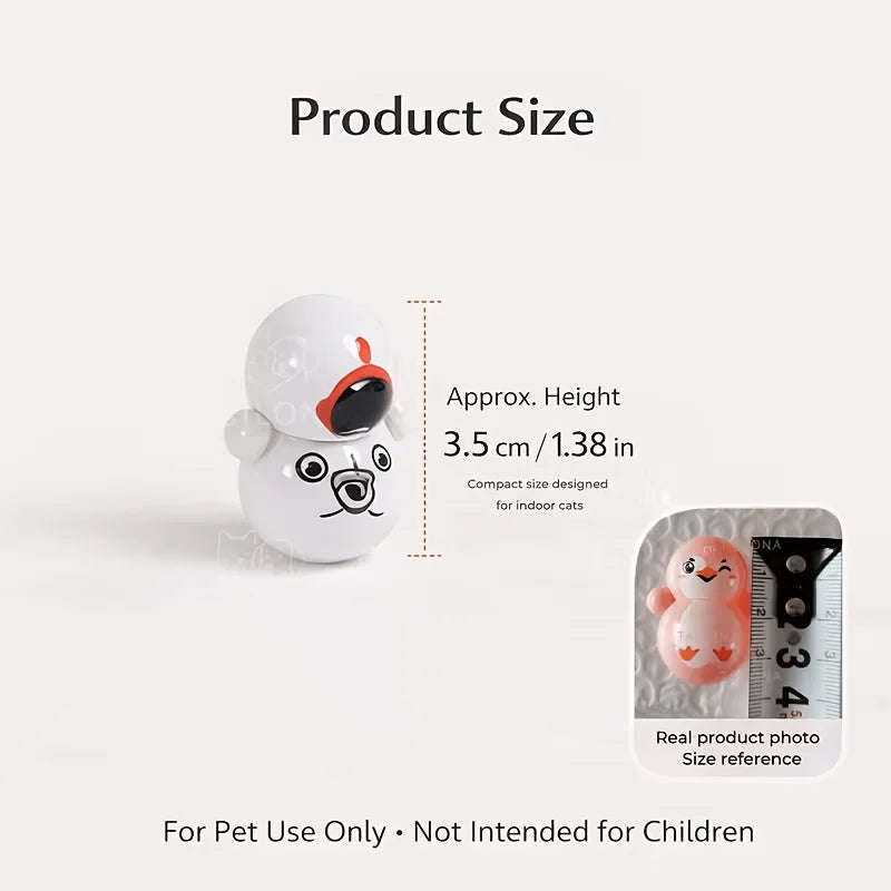 10pcs Cat Rolling Toy for Indoor Use. Self-rolling Cat Toy. No Batteries Required. Random Designs. Lightweight Cat Puzzle Toy.