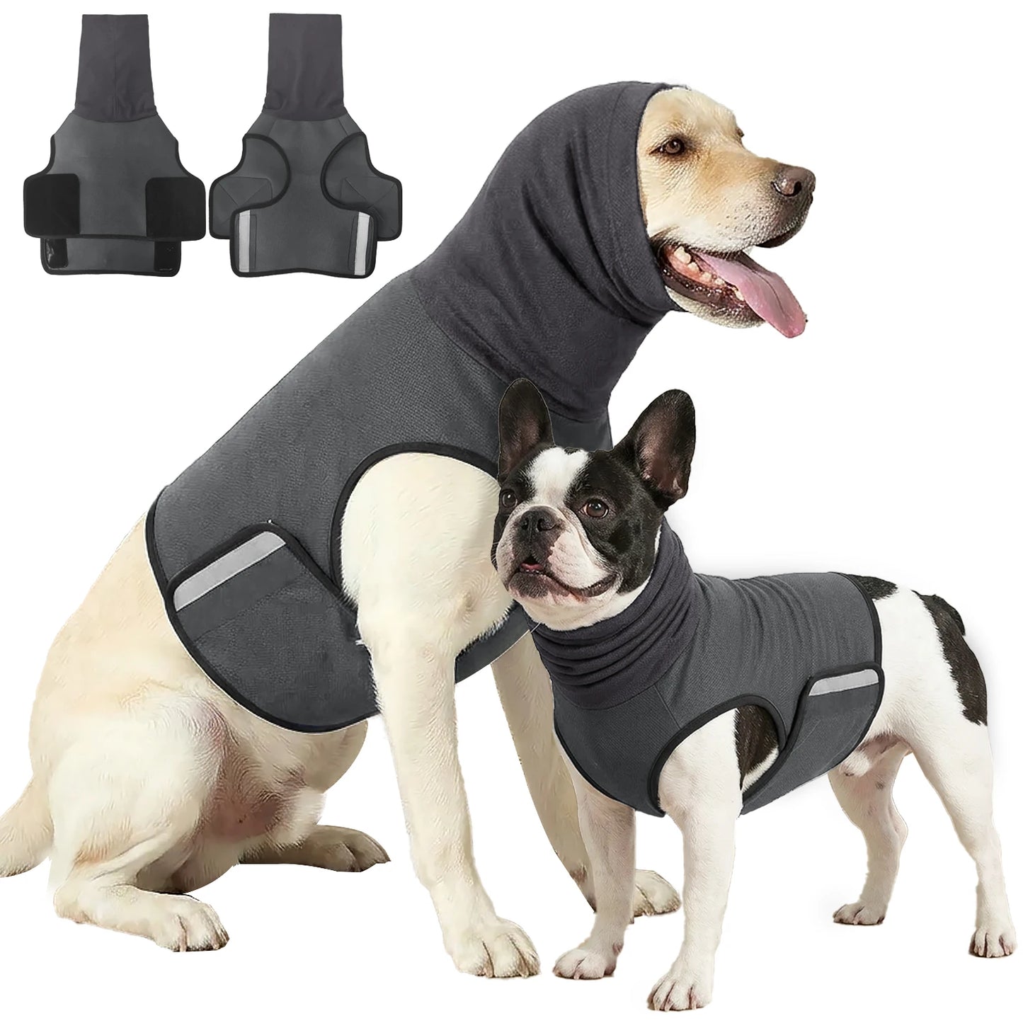 Dog Anxiety Vest,Skin-Friendly Thunder Jacket for Dogs,Dog Calming Shirt for Thunder,Fireworks,Vet Visits and Separation