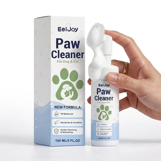 Dog Owners Pet Paw Cleaner Foam Deodorizing Wash No-Rinse Gentle Formula for Cats and Dogs Fast Drying Portable Foot Care