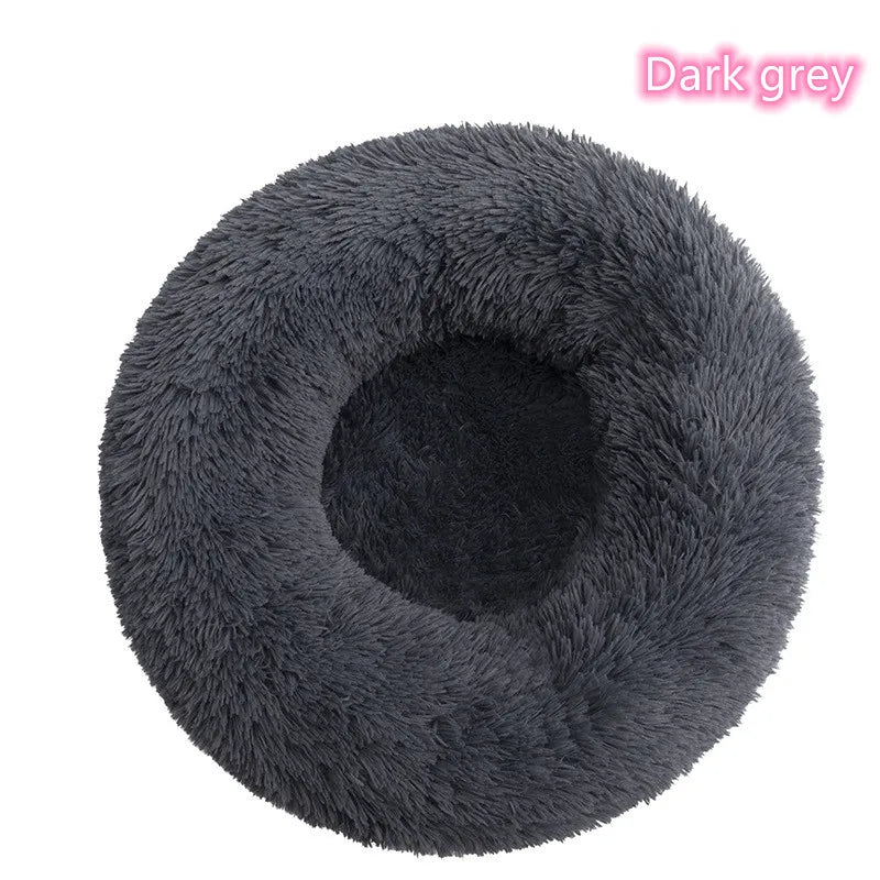 Super Soft Pet Bed Plush Full Size Washable Calm Bed Donut Bed Comfortable Sleeping for cat or dog