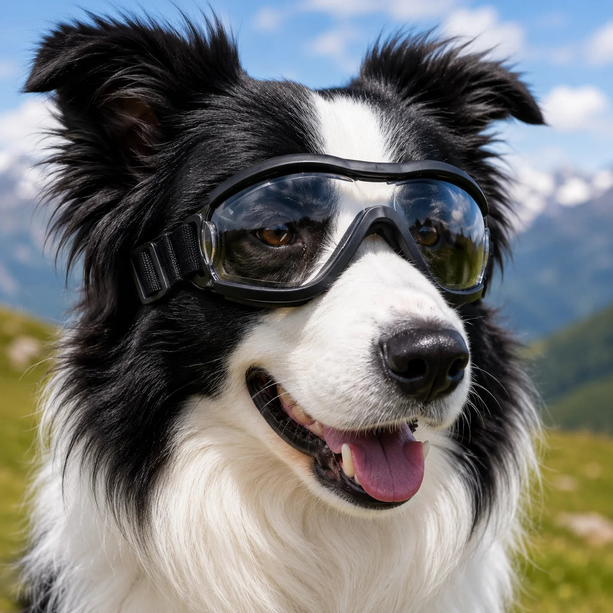 Pet Adjustable Dog Goggles Sunglasses Anti-UV Sun Glasses Eye Wear Protection Black Widely Used Dog Sunglasses Pet Dog Supplies