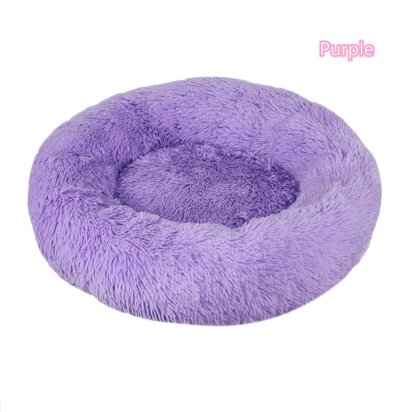 Super Soft Pet Bed Plush Full Size Washable Calm Bed Donut Bed Comfortable Sleeping for cat or dog