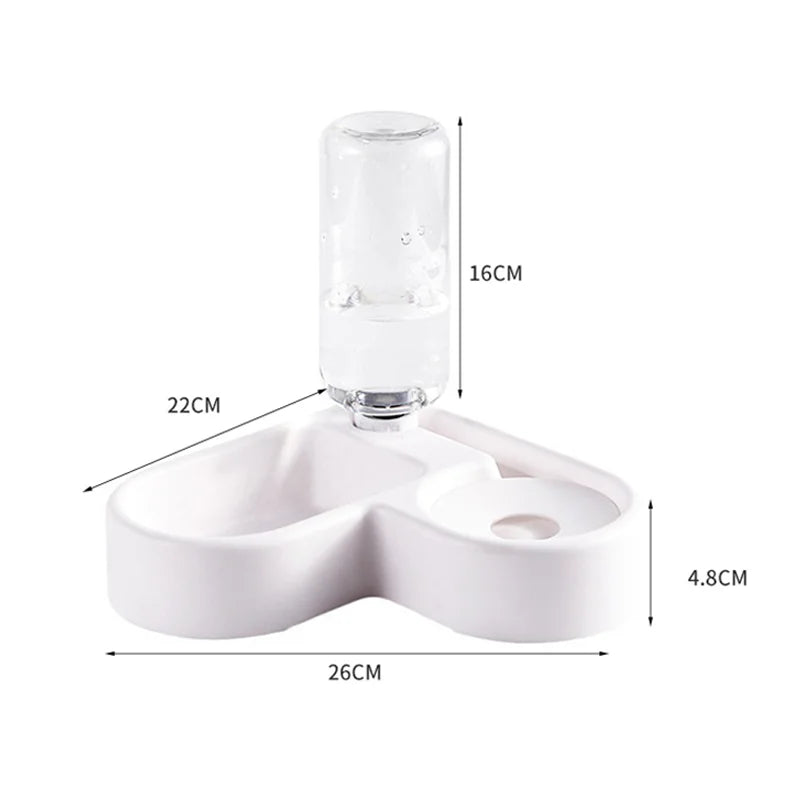 Automatic Drinking Pet Bowl Moisture-proof Cat Bowl Dog Basin Dual-use Multi-functional Drinking And Feeding