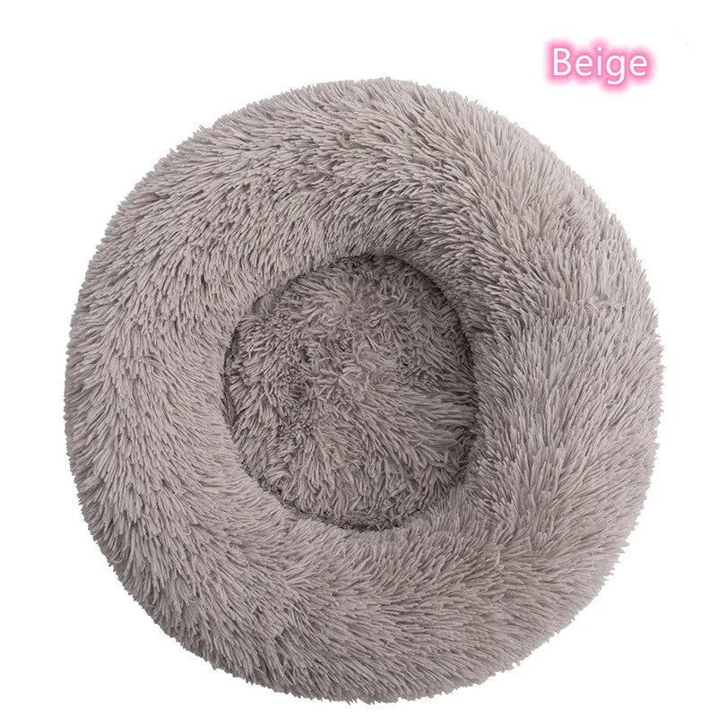 Super Soft Pet Bed Plush Full Size Washable Calm Bed Donut Bed Comfortable Sleeping for cat or dog