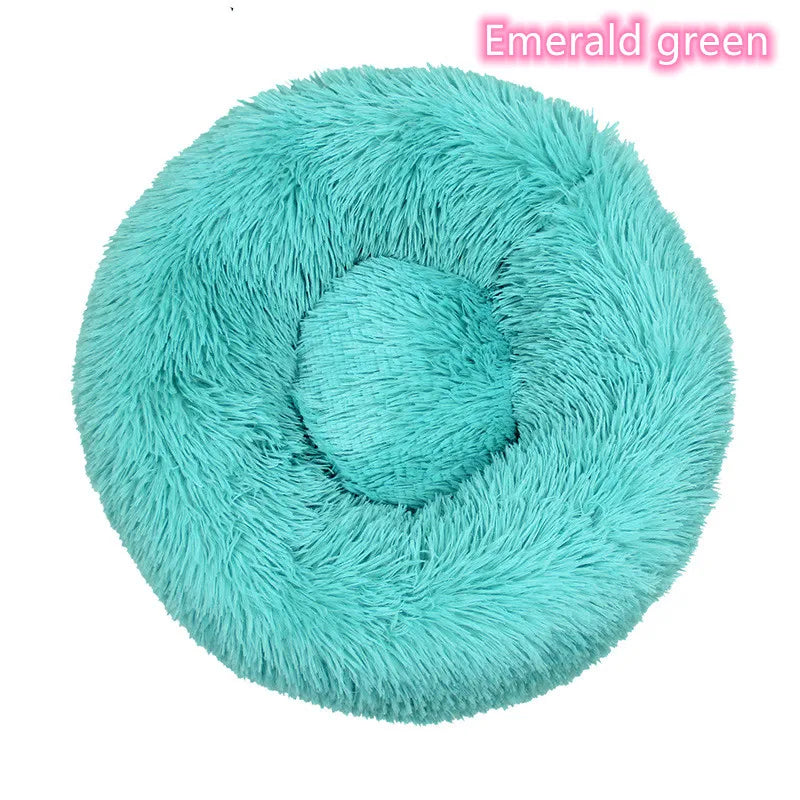 Super Soft Pet Bed Plush Full Size Washable Calm Bed Donut Bed Comfortable Sleeping for cat or dog