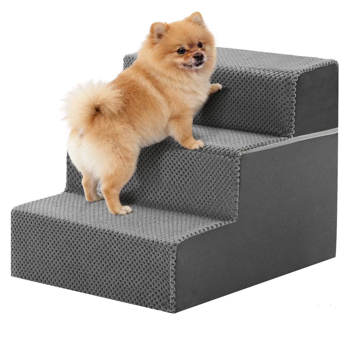 3-5 Step Foam Dog Stairs for Small Dogs, Indoor Non-Slip Pet Stairs For Home use.