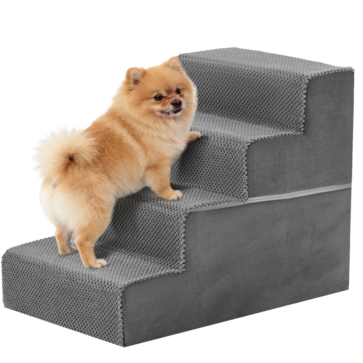 3-5 Step Foam Dog Stairs for Small Dogs, Indoor Non-Slip Pet Stairs For Home use.