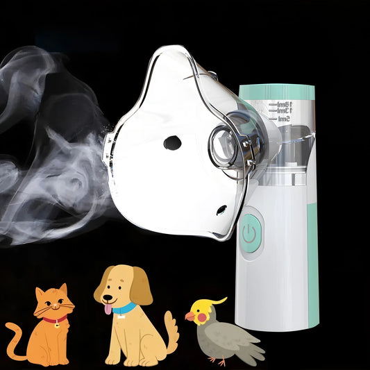 Pet Portable Nebulizer Machine Medical Atomizer Nebulizer Inhalator for Animal Silent Inhaler