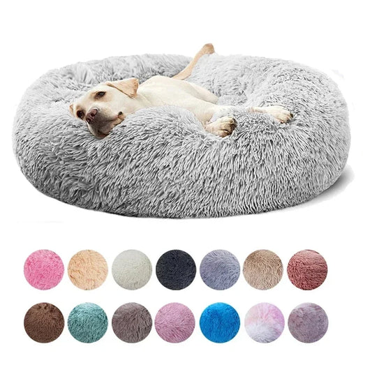 Super Soft Pet Bed Plush Full Size Washable Calm Bed Donut Bed Comfortable Sleeping for cat or dog