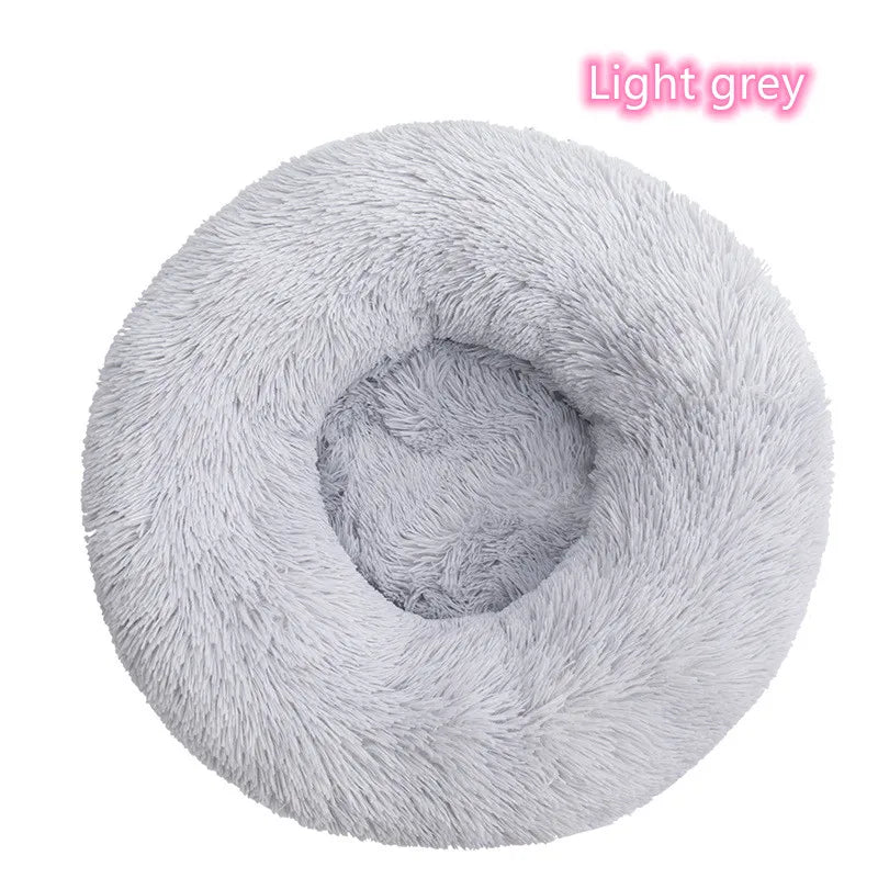 Super Soft Pet Bed Plush Full Size Washable Calm Bed Donut Bed Comfortable Sleeping for cat or dog