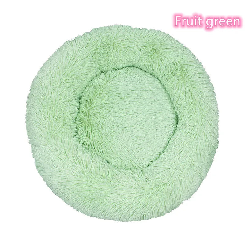 Super Soft Pet Bed Plush Full Size Washable Calm Bed Donut Bed Comfortable Sleeping for cat or dog