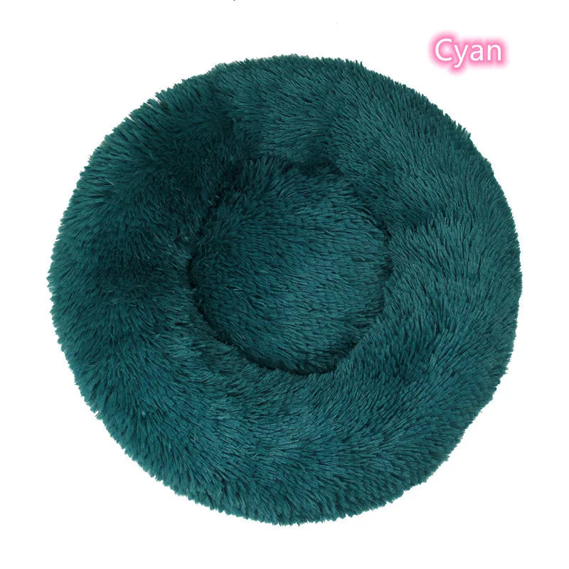 Super Soft Pet Bed Plush Full Size Washable Calm Bed Donut Bed Comfortable Sleeping for cat or dog